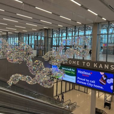 Smoking area at Kansas City Airport (MCI)