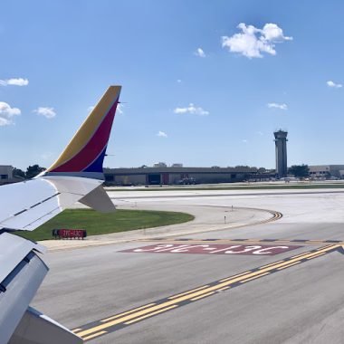Smoking area in Chicago Midway airport