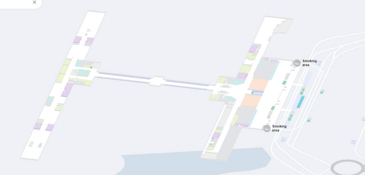 Smoking area at Kansas City Airport (MCI)