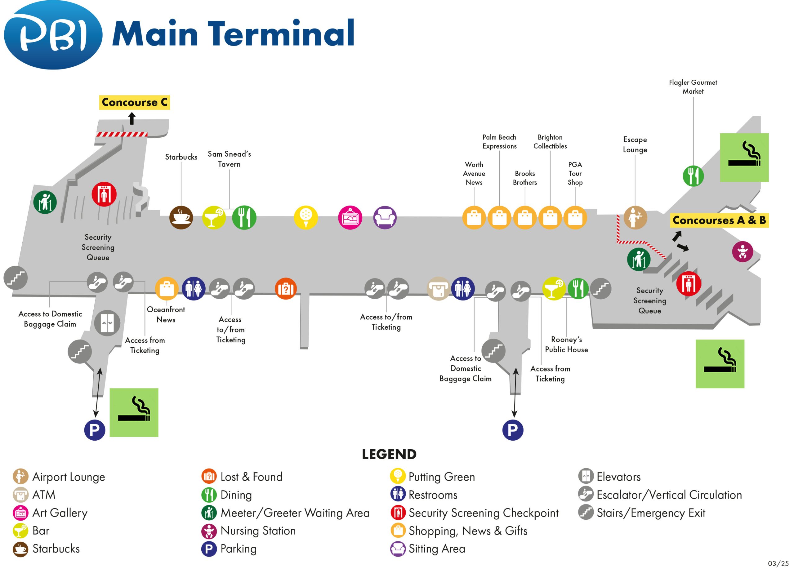 Smoking Area – Palm Beach Airport (PBI)