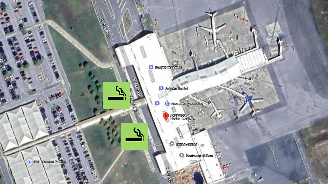 Smoking Areas at Northwest Florida Beaches Airport (ECP)