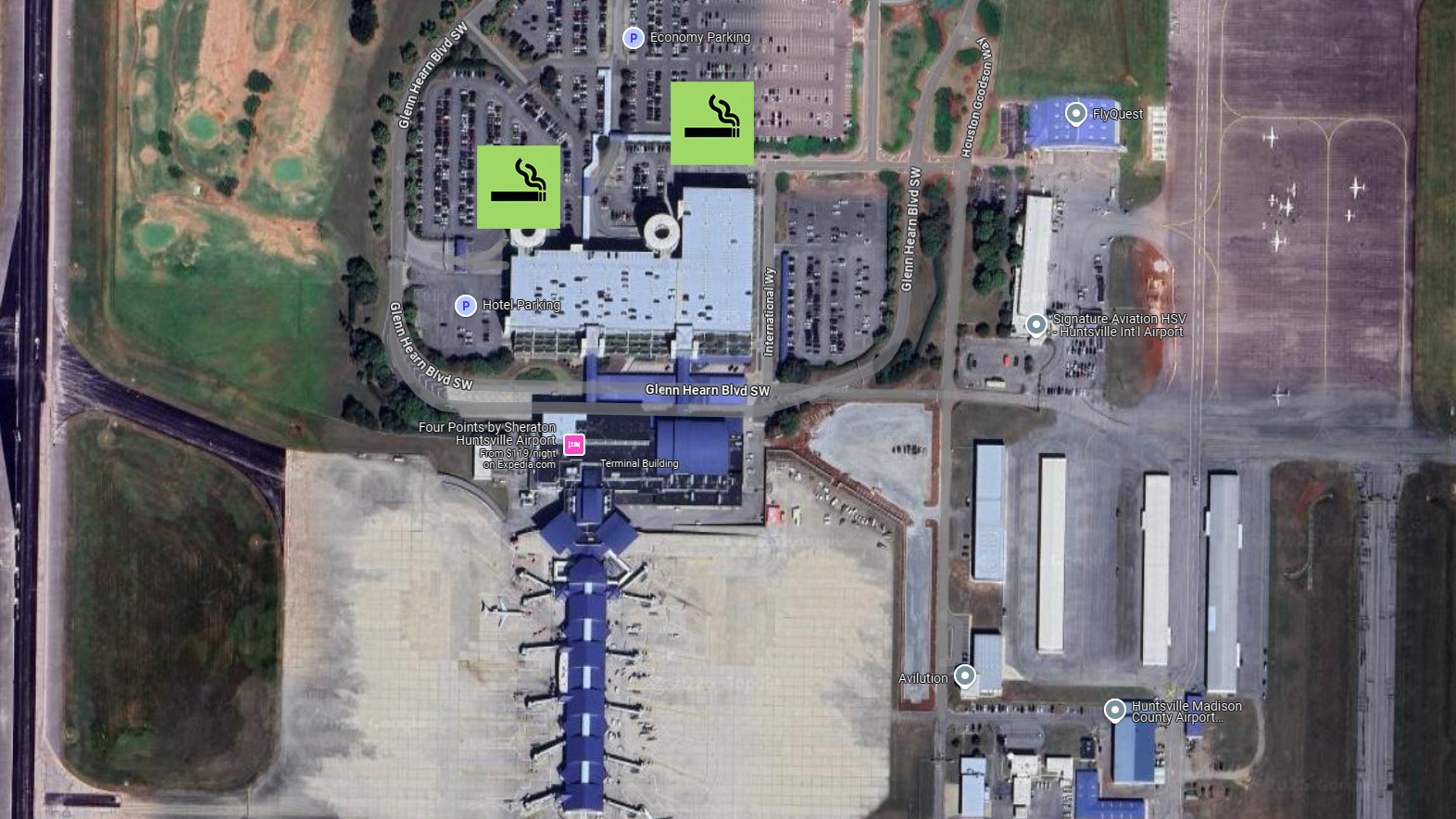 Smoking Areas – Huntsville Airport (HSV)