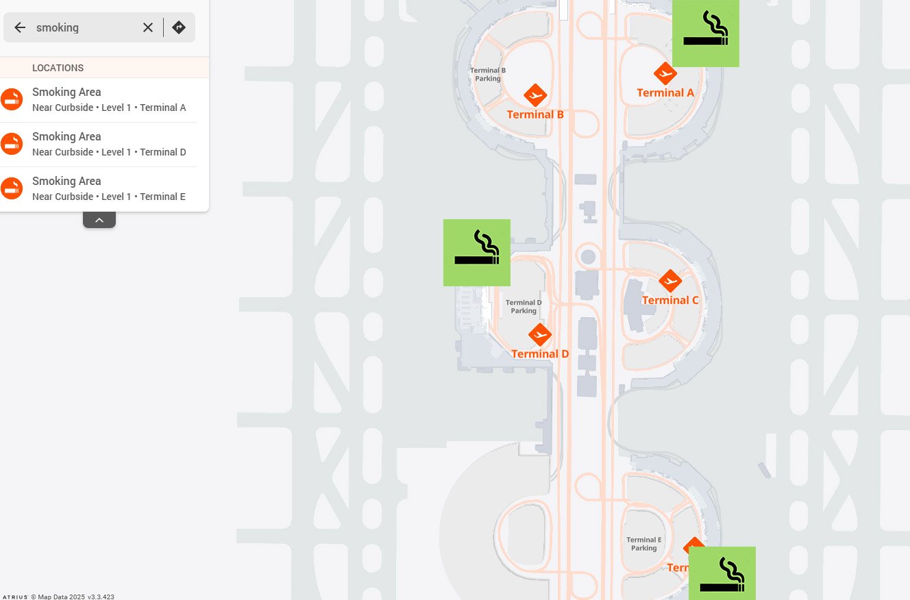 Smoking at Dallas Fort Worth Airport (DFW)