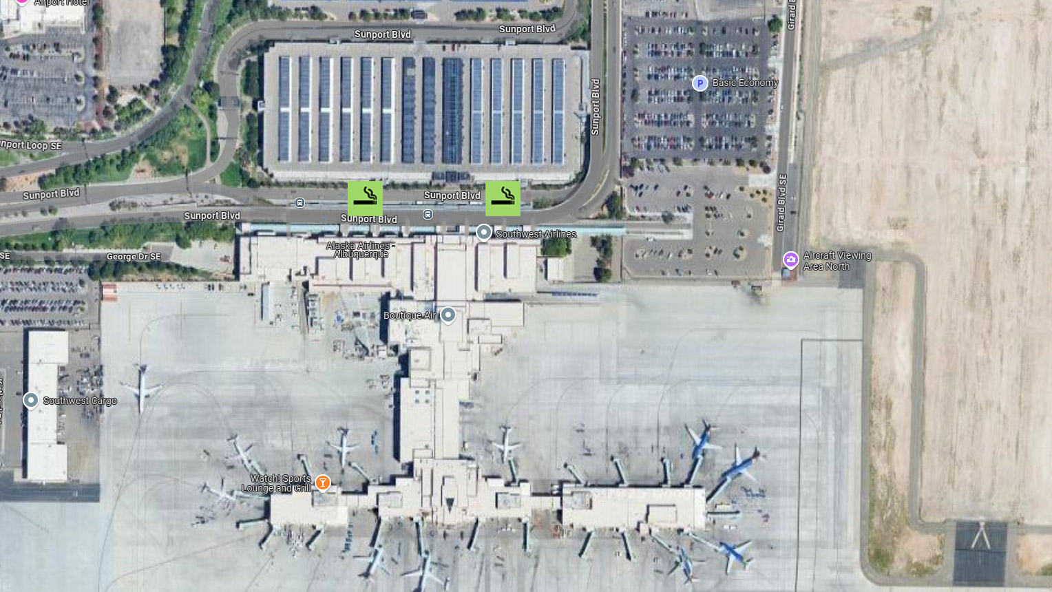 Smoking Zones – Albuquerque Sunport 