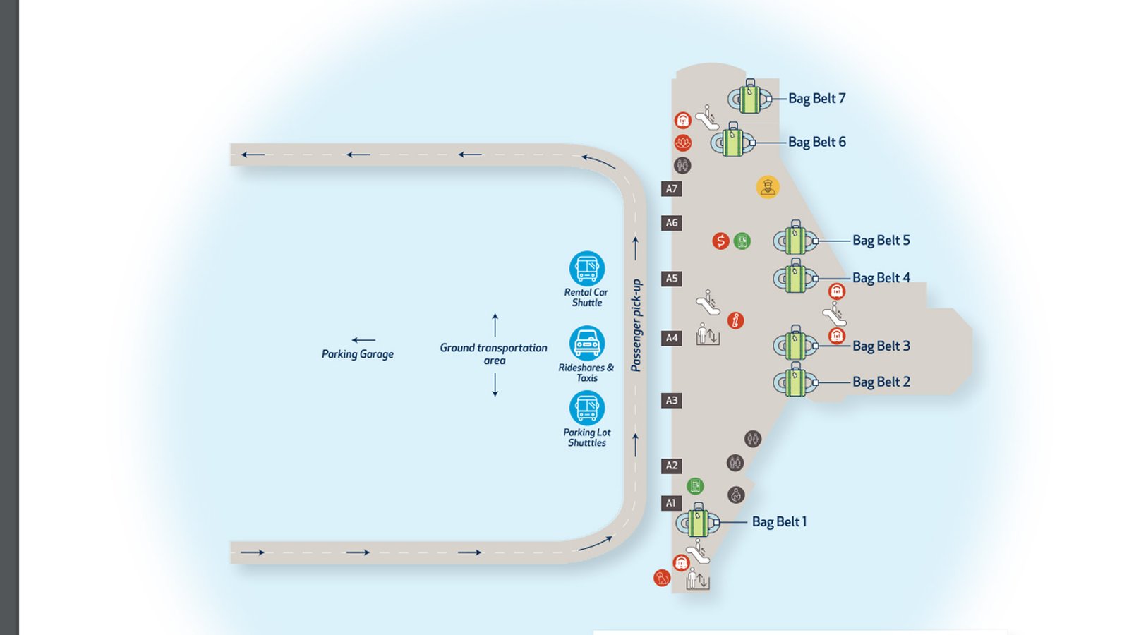 Smoking Zones at John Glenn Columbus Airport (CMH)